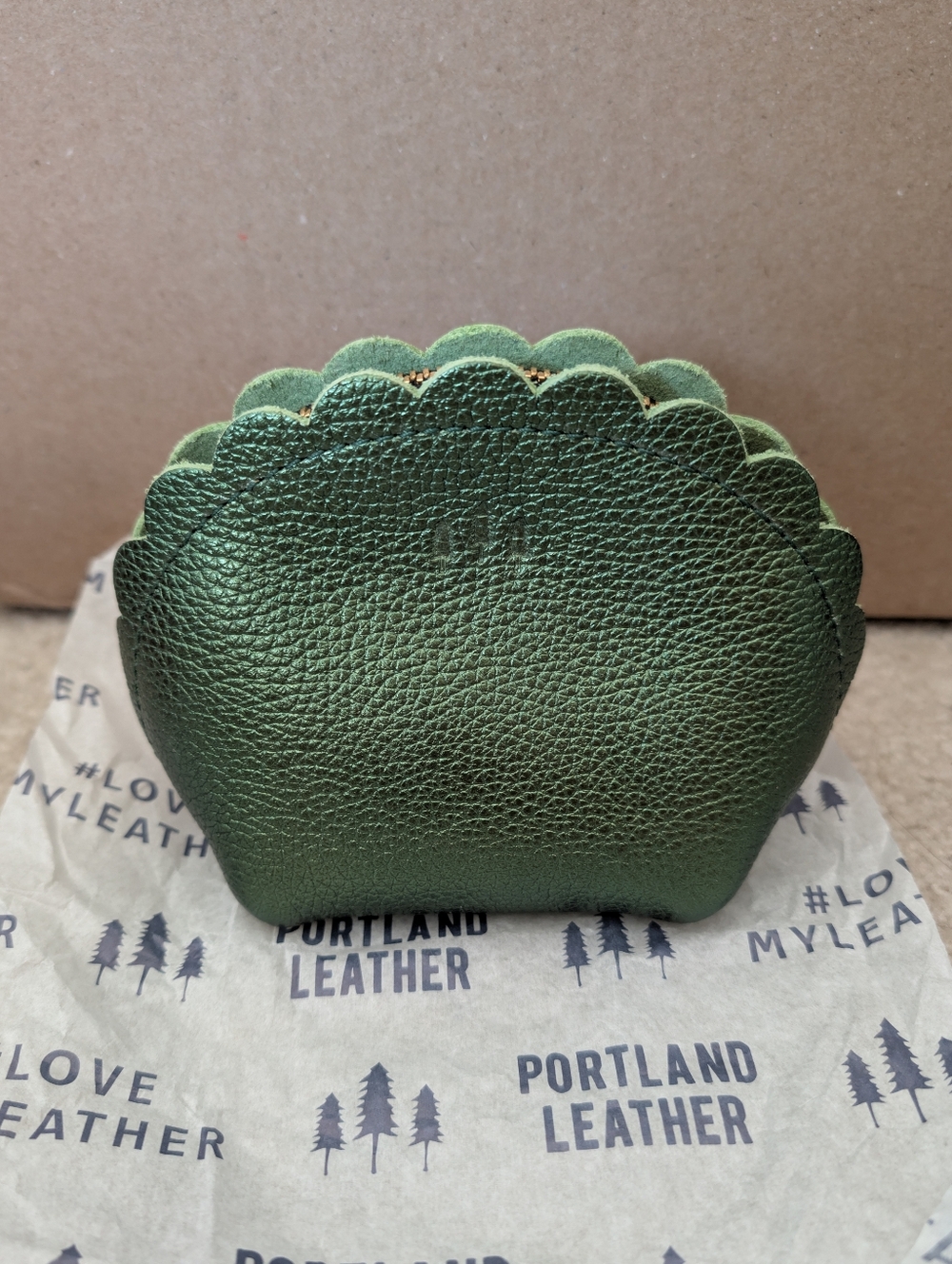 Portland Leather Large Marigold in Greench 💚